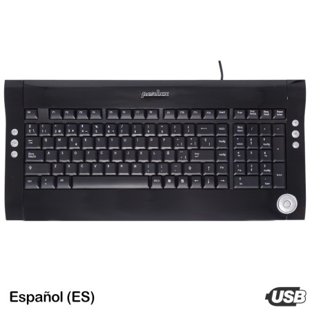 Perixx Spain. OFERTA Teclado multimedia negro cristal PERIBOARD 302
