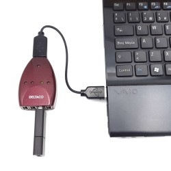 Hub USB Burdeos. 1 entrada-4 salidas Tipo-A