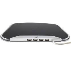 Alfombrilla para ratón con Hub USB. LED azul