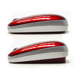 PERIMICE-210. Ratón Rojo metalizado. Altura ajustable