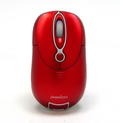 PERIMICE-602 Ratón Mini.  Wireless. Rojo.  Vista frontal