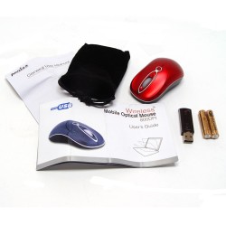 PERIMICE-602 Ratón Mini.  Wireless. Rojo.  Contenido embalaje