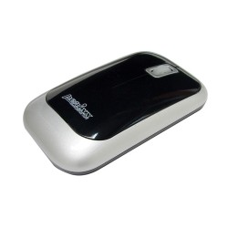 PERIMICE-706 Ratón wireless Negro. Vista lateral izquierda