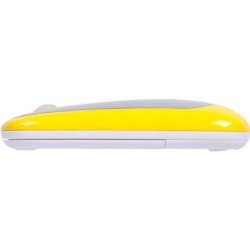 PERIMICE-706 Ratón wireless  Amarillo y Plata. Perfil plano