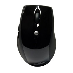 PERIMICE-707 Ratón Wireless. Negro brillo/mate. Vista frontal