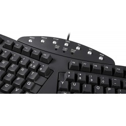 PERIBOARD-512 Teclado Ergonómico. Detalle Teclas acceso rápido
