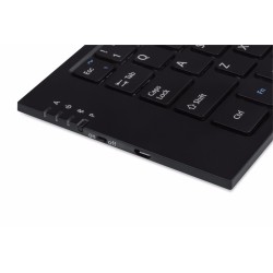 PERIBOARD-805 Teclado Bluetooh Mini Plegable. Detalle Indicadores.