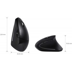 PERIMICE-713 N. Ratón ergonómico vertical. Dimensiones